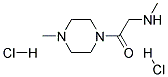 N-methyl-N-[2-(4-methylpiperazin-1-yl)-2-oxoethyl]amine dihydrochloride  Struktur