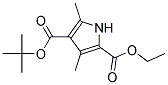 Ethyl 3,5-dimethyl-4-t-butoxy carbonylpyrrole-2-carboxylate Struktur