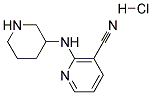 2-(Piperidin-3-ylamino)nicotinonitrile hydrochloride Struktur