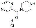 Piperazin-1-yl-pyrazin-2-yl-methanone hydrochloride Struktur