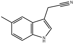 5-Methylindole-3-acetonitrile Struktur