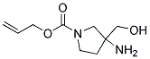 ALLYL 3-AMINO-3-(HYDROXYMETHYL)PYRROLIDINE-1-CARBOXYLATE Struktur