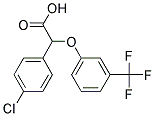 Alpha-(3-Trifluoromethylphenoxy)-4-Chlorophenylacetic Acid Struktur