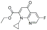 Ethyl 1-Cyclopropyl-6-Fluoro-1,4-Dihydro-4-Oxo-1,8-Naphthylridine Carboxylate Struktur