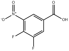 3,4-Difluoro-5-Nitro Benzoic Acid Struktur