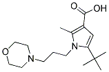 5-tert-Butyl-2-methyl-1-(3-morpholin-4-ylpropyl)-1H-pyrrole-3-carboxylic acid Struktur