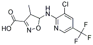 5-[3-Chloro-5-(trifluoromethyl)pyridin-2-ylamino]methyl-4,5-dihydroisoxazole-3-carboxylic acid Struktur