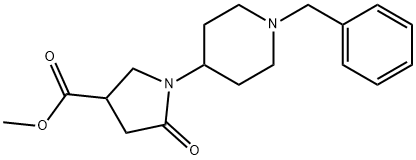 Methyl 1-(1-benzylpiperidin-4-yl)-5-oxopyrrolidine-3-carboxylate Struktur