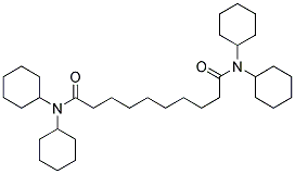 Sebacoyl biscyclohexylamide Struktur