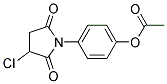 4-(3-Chloro-2,5-dioxopyrrolidin-1-yl)phenyl acetate Struktur