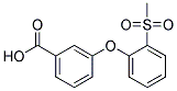 3-[2-(Methylsulphonyl)phenoxy]benzoic acid Struktur