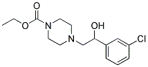 Ethyl 4-[2-(3-chlorophenyl)-2-hydroxyethyl]piperazine-1-carboxylate Struktur