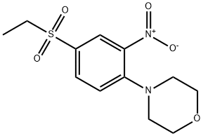 4-[4-(Ethylsulphonyl)-2-nitrophenyl]morpholine Struktur