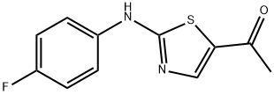 5-Acetyl-2-[(4-fluorophenyl)amino]-1,3-thiazole Struktur