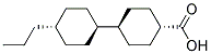 trans-4'-propyl-trans-1,1'-bicyclohexane-4-carboxylic acid Struktur