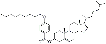 CHOLESTERYL P-NONYLOXYBENZOATE Struktur