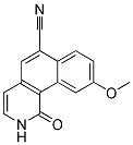 9-methoxy-1-oxo-1,2-dihydrobenzo[h]isoquinoline-6-carbonitrile Struktur