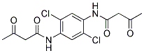 N-(2,5-dichloro-4-(3-oxobutanamido)phenyl)-3-oxobutanamide Struktur