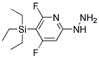 (4,6-DIFLUORO-5-TRIETHYLSILANYL-PYRIDIN-2-YL)-HYDRAZINE Struktur