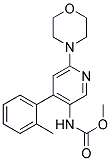 (6-MORPHOLIN-4-YL-4-O-TOLYL-PYRIDIN-3-YL)-CARBAMIC ACID METHYL ESTER Struktur