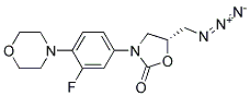 (R)-5-AZIDOMETHYL-3-(3-FLUORO-4-MORPHOLIN-4-YL-PHENYL)-OXAZOLIDIN-2-ONE Struktur