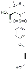 (S)-4-[4-(4-HYDROXY-BUT-2-YNYLOXY)-BENZENESULFONYL]-2,2-DIMETHYL-THIOMORPHOLINE-3-CARBOXYLIC ACID Struktur