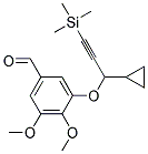 3-(1-CYCLOPROPYL-3-TRIMETHYLSILANYL-PROP-2-YNYLOXY)-4,5-DIMETHOXY-BENZALDEHYDE Struktur