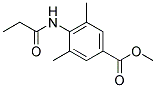 3,5-DIMETHYL-4-PROPIONYLAMINO-BENZOIC ACID METHYL ESTER Struktur