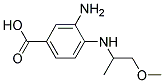 3-AMINO-4-(2-METHOXY-1-METHYL-ETHYLAMINO)-BENZOIC ACID Struktur