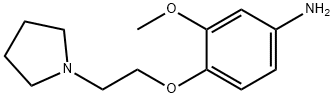 3-METHOXY-4-(2-PYRROLIDIN-1-YL-ETHOXY)-PHENYLAMINE Struktur