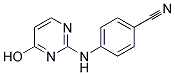 4-(4-HYDROXY-PYRIMIDIN-2-YLAMINO)-BENZONITRILE Struktur