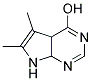 5,6-DIMETHYL-7,7A-DIHYDRO-4AH-PYRROLO[2,3-D]PYRIMIDIN-4-OL Struktur