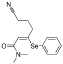 6-CYANO-(Z)-3-PHENYLSELENYL-HEX-2-ENOIC ACID DIMETHYLAMIDE Struktur