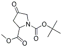 N-BOC 4-OXO-PYRROLIDINE-2-CARBOXYLIC ACID METHYL ESTER Struktur