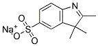 SODIUM 2,3,3-TRIMETHYLINDOLENINE-5-SULPHONATE Struktur