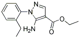 ETHYL 5-AMINO-1-(2-ETHYLPHENYL)-PYRAZOLE-4-CARBOXYLATE Struktur