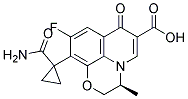 (S)-10-(1-carbamoylcyclopropyl)-9-fluoro-3-methyl-7-oxo-2,3-dihydro-7H-pyrido[1,2,3-de][1,4]benzoxazine-6-carboxylic acid Struktur