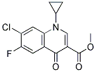 7-Chloro-1-Cyclopropyl-6-Fluoro-1,4-Dihydro-4-Oxo-Quinoline-3-Carboxylic Acid Methyl Ester Struktur