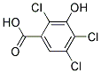 3-hydroxy-2,4,5-trichlorobenzoic acid Struktur