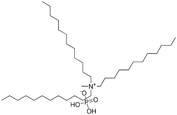 Tridodecyl methyl ammonium dihydrogen phosphate Struktur