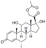 6A-MethylprednisoloneAcetate Struktur