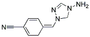 4(4-Amino-1H1,2,4Triazole-1-Yl-Methylene)Benzonitrile Struktur