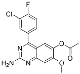 6-Acetoxy-4-(3-Chloro-4-Fluorophenyl) Amino-7-Methoxy Quinazoline Struktur