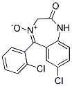 7-Chloro-5-(2-Chlorophenyl)-1,3-Dihydro-2H-1,4-Benzodiazepin-2-One-4-Oxide Struktur