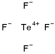 Tellurium(IV) fluoride Struktur