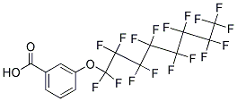 3-(Heptadecafluoro-1-octyloxy)benzoic acid Struktur