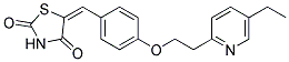 5-[4-[2-(5-Ethyl-2-Pyridyl)Ethoxy]Benzilidene]-2,4-Thiazolidindione Struktur