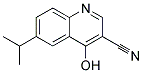 4-Hydroxy -6-isopropylquinoline- 3-carbonitrile Struktur