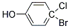 4-Bromo-4-chlorophenol Struktur