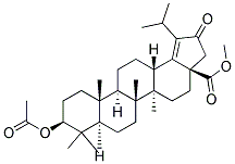 Methyl-3b-acetoxy-21-oxolup-18-ene-28-oate Struktur